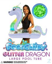 Glitter Dragon - 40" Beach & Pool Tube Purple & Glitter