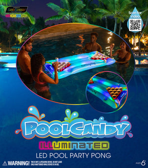 Inflatable Pool Party Pong Illuminated LED PoolCandy