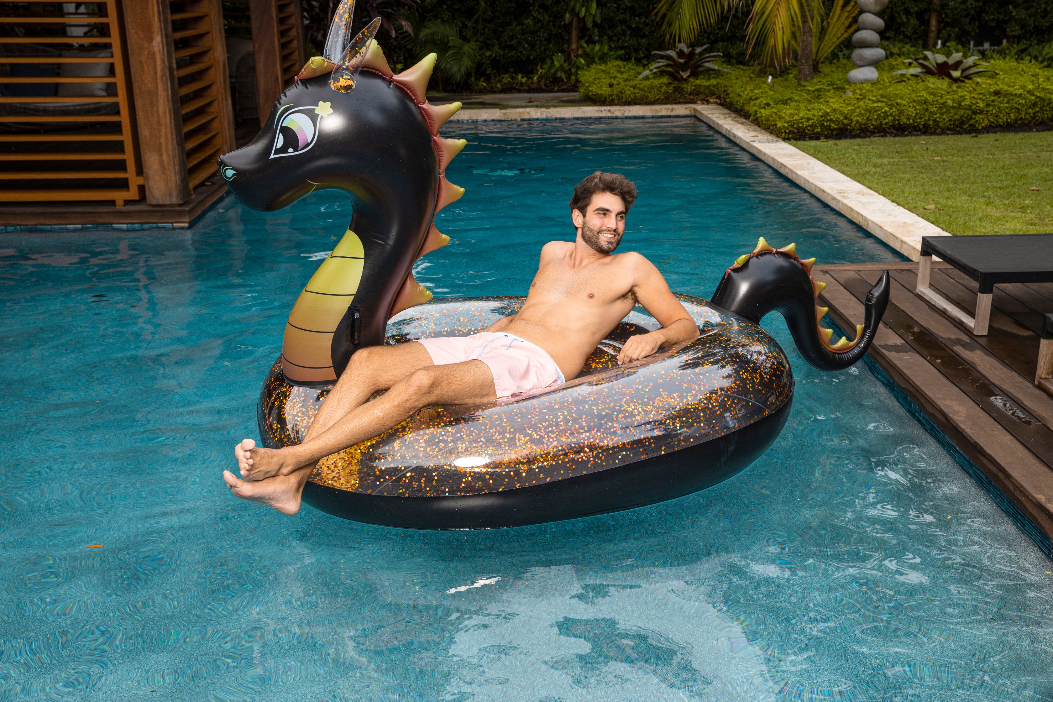 Glitter Dragon Gigantic Beach & Pool Raft