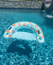 New PoolCandy Sun Chair Water Raft Grapefruit Jumbo Sun Chair Pool Float