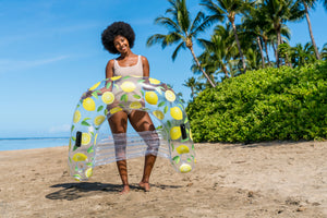 Inflatable Lemon Sun Chair Pool Float