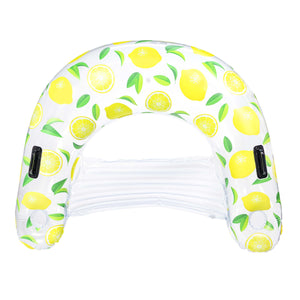 Inflatable Lemon Sun Chair Pool Float