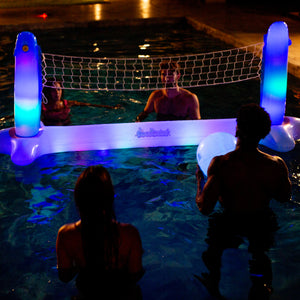 Inflatable Volleyball Set Pool Game Illuminated LED