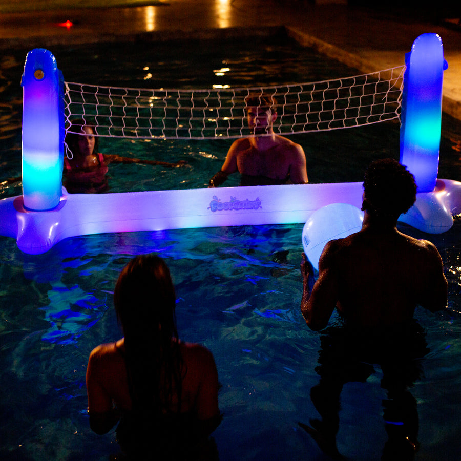 Inflatable Volleyball Set Pool Game Illuminated LED – PoolCandy