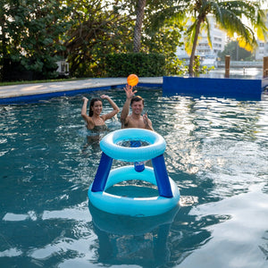 PoolCandy Jumbo Floating Basketball Set