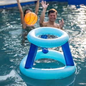 PoolCandy Jumbo Floating Basketball Set