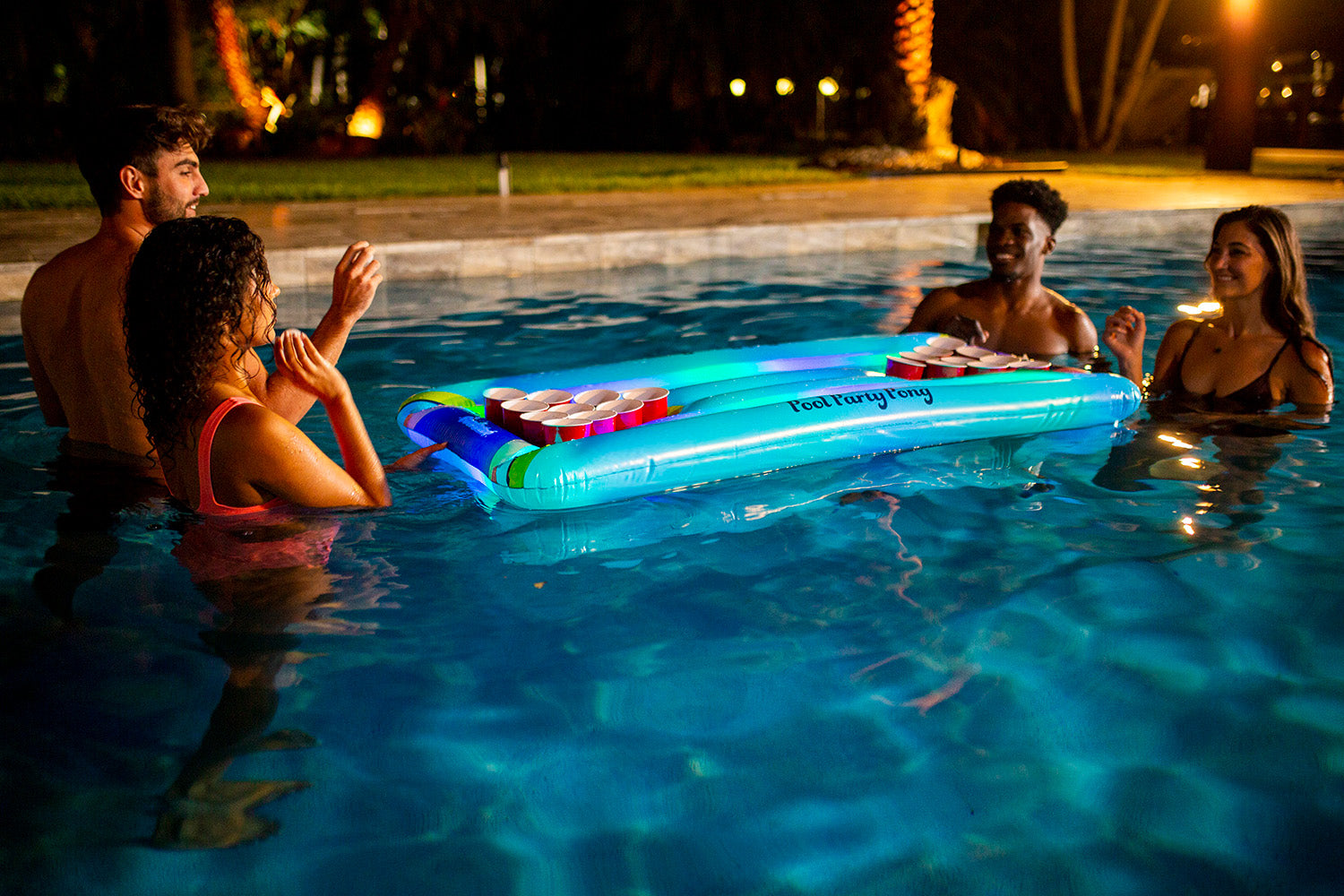 Inflatable Pool Party Pong Illuminated LED PoolCandy