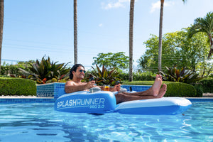 Splash Runner Pro 2.0 12V Motorized Luxury Pool Lounger New for 2024