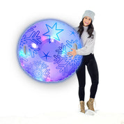 SnowCandy Illuminated LED snow flake snow tube