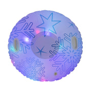 SnowCandy Illuminated LED snow flake snow tube