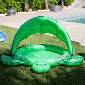 Little Tikes Timmy Turtle Sun-Shade Kiddie Pool - 36in Diameter