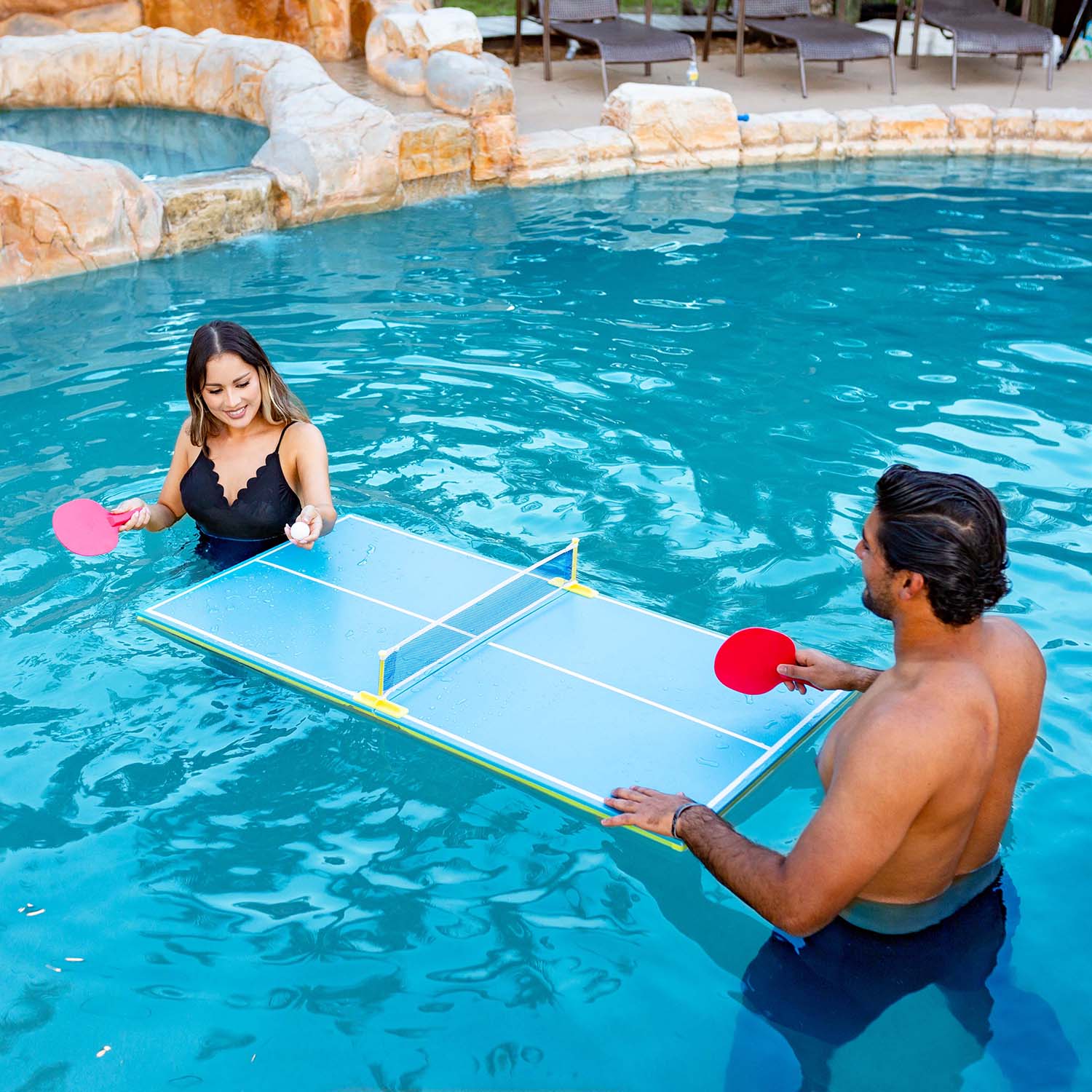 Floating Table Tennis Set PoolCandy