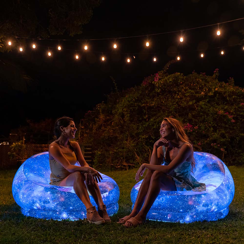 Inflatable Chair Illuminated Galaxy Air Candy