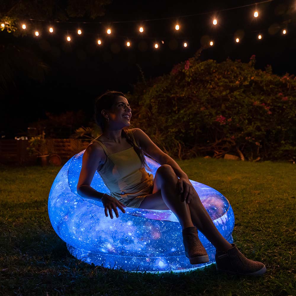 Inflatable Chair Illuminated Galaxy Air Candy