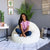 Inflatable Chair Mongolian Faux Fur AirCandy