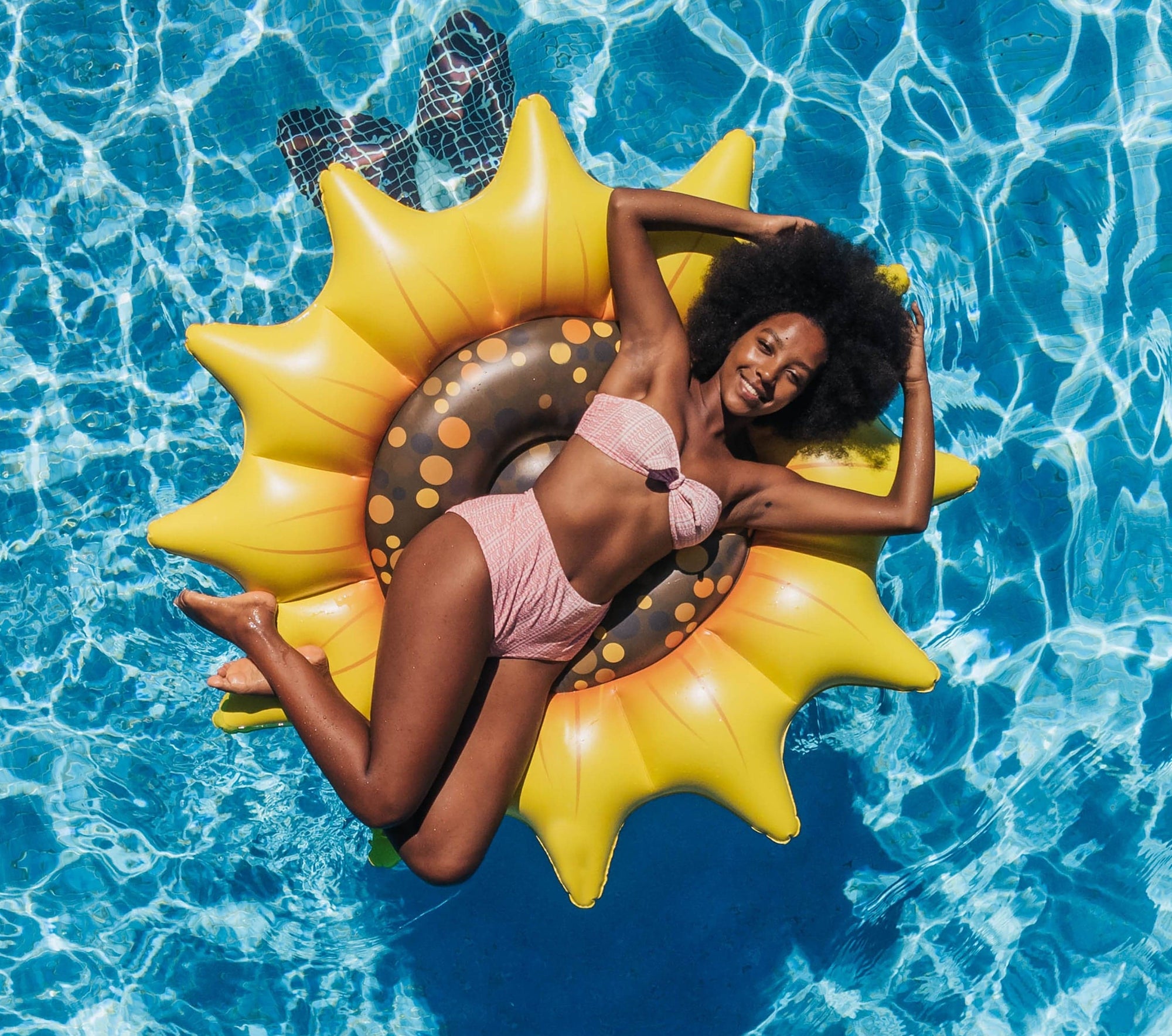 Giant Inflatable Sunflower Island Pool Float