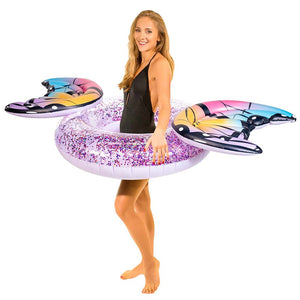 Inflatable Butterfly Pool Tube Glitter 40 Inch