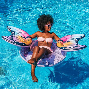 Inflatable Butterfly Pool Tube Glitter 40 Inch