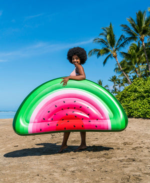 Inflatable Watermelon Half Island Pool Raft