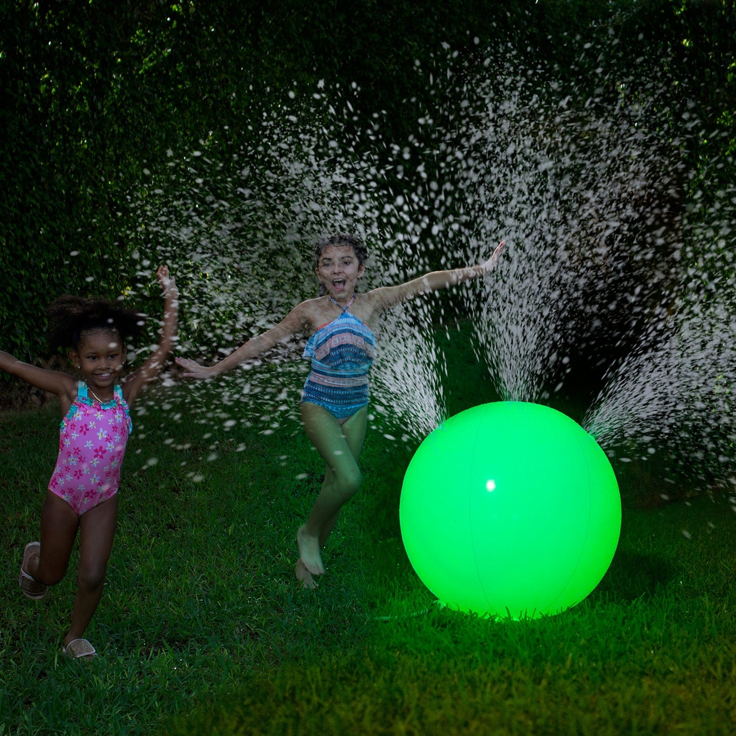 Beach Ball Sprinkler Illuminated LED Color Changing