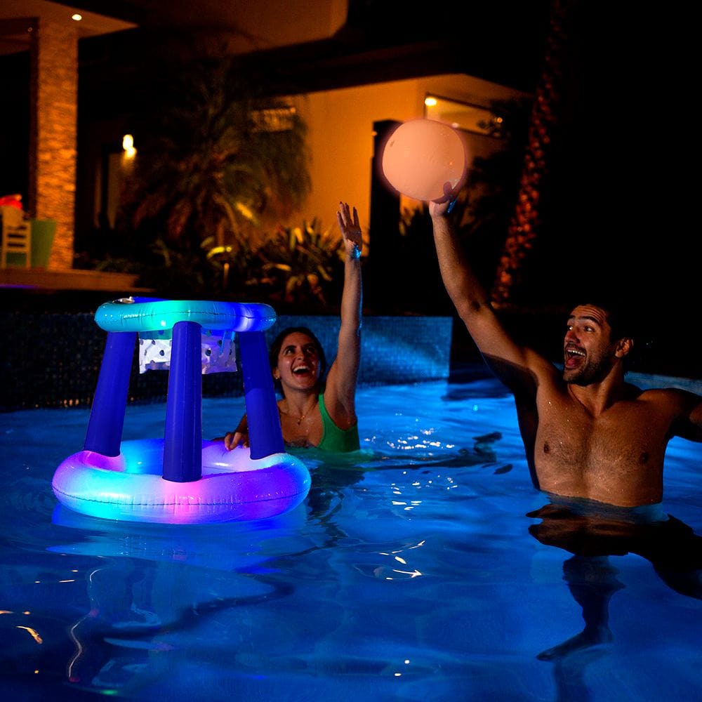 Swimming pool floating basketball hoop online