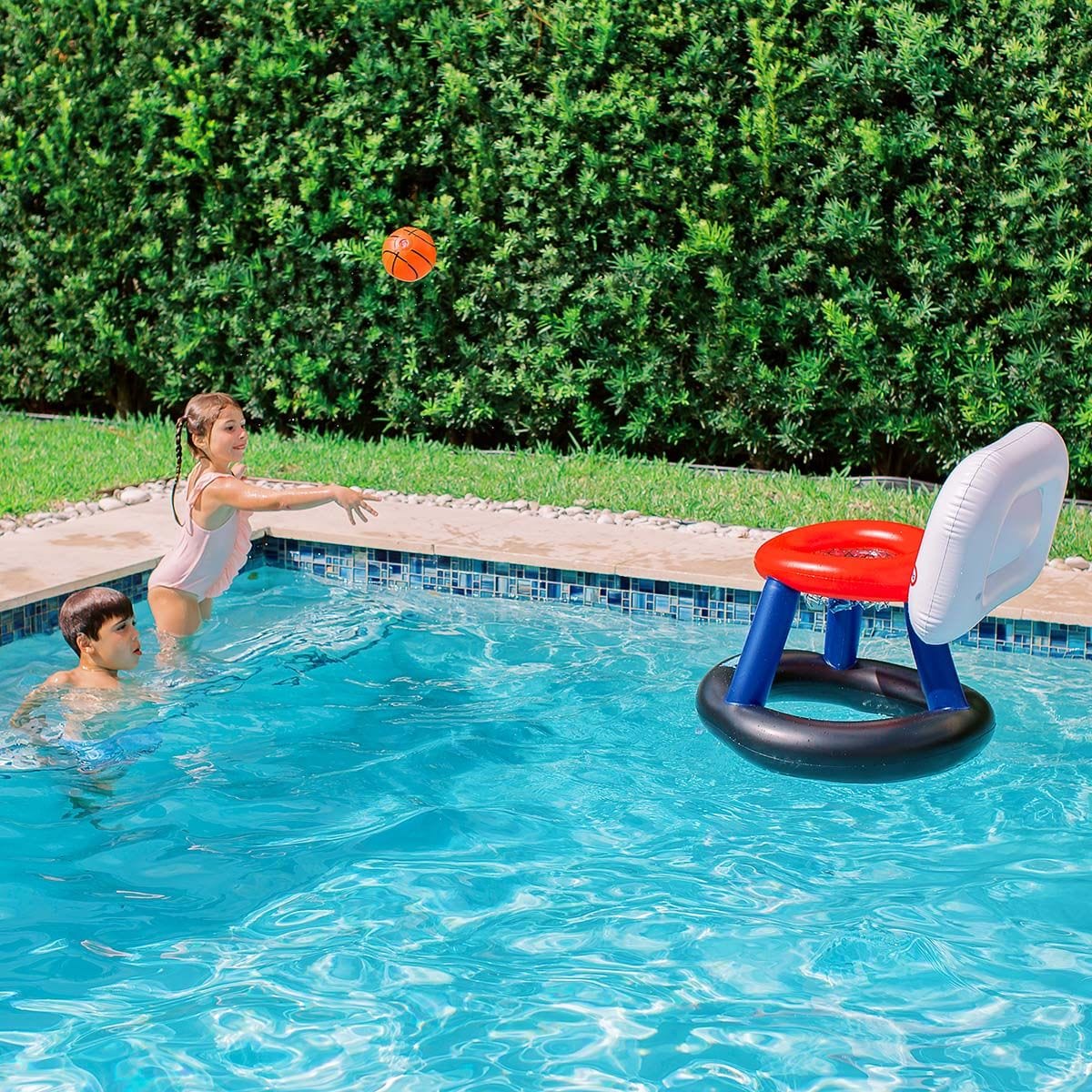 PoolCandy Little Tikes Giant Splash N Fun Inflatable Floating Basketball