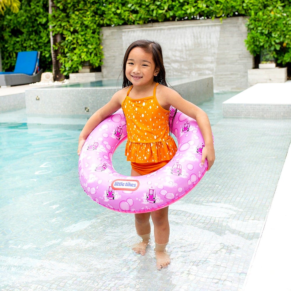 Little Tikes Pool Tube 27 Inflatable Swim Ring for Kids Pink Patt PoolCandy