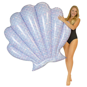 Mermaid Print Oyster Shell Pool Float PoolCandy