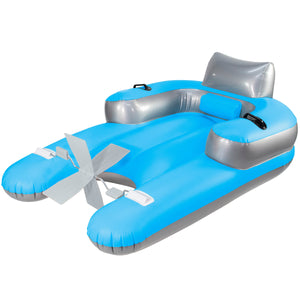 Inflatable Pedal Runner Foot Powered Deluxe Pool Lounger