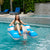 Inflatable Pedal Runner Foot Powered Deluxe Pool Lounger