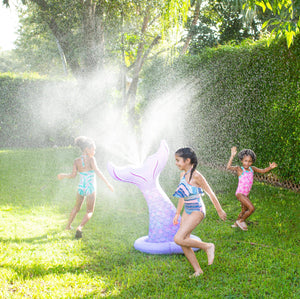 Mermaid Tail Inflatable Sprinkler PoolCandy