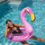 Inflatable Flamingo Pool Tube Holographic Pink Glitter