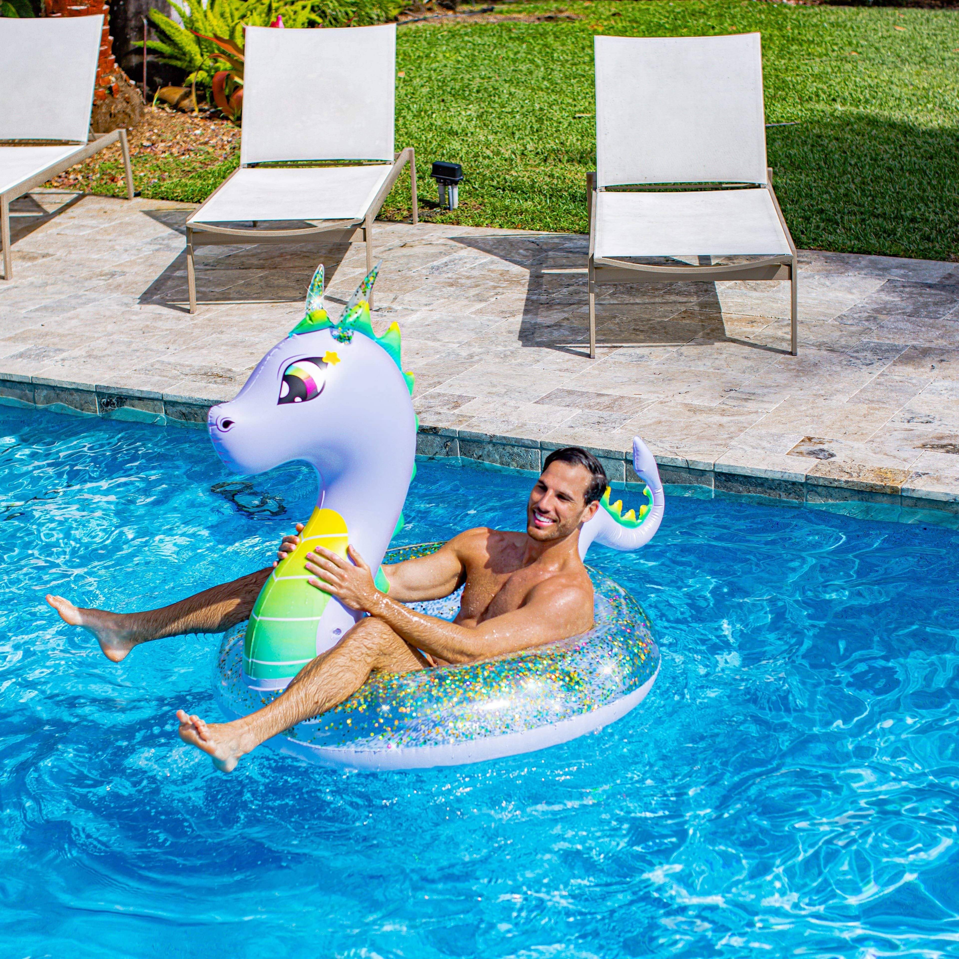 Large inflatable on sale pool animals