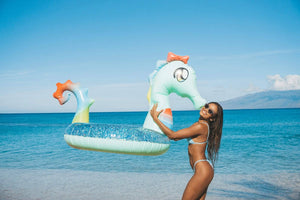 Seahorse Inflatable Pool Tube Jumbo Size PoolCandy