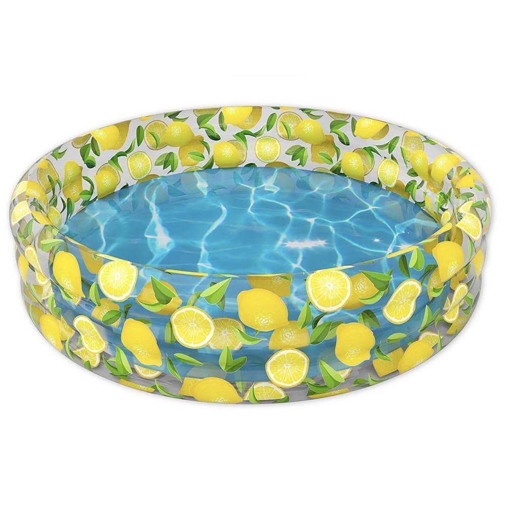 Inflatable Sunning Pool Lemon Print PoolCandy