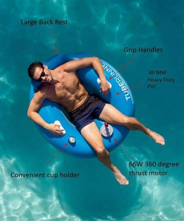 Poolcandy motorized best sale pool lounger