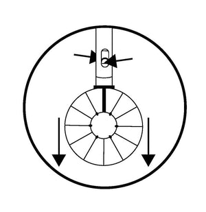 Replacement 3 Blade Propeller Motor Black Male Connection