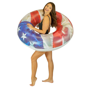 Stars & Stripes 48" Jumbo Beach & Pool Tube - PoolCandy