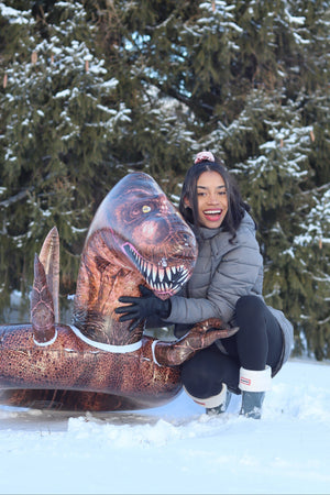 T-Rex Inflatable Snow Sled SnowCandy