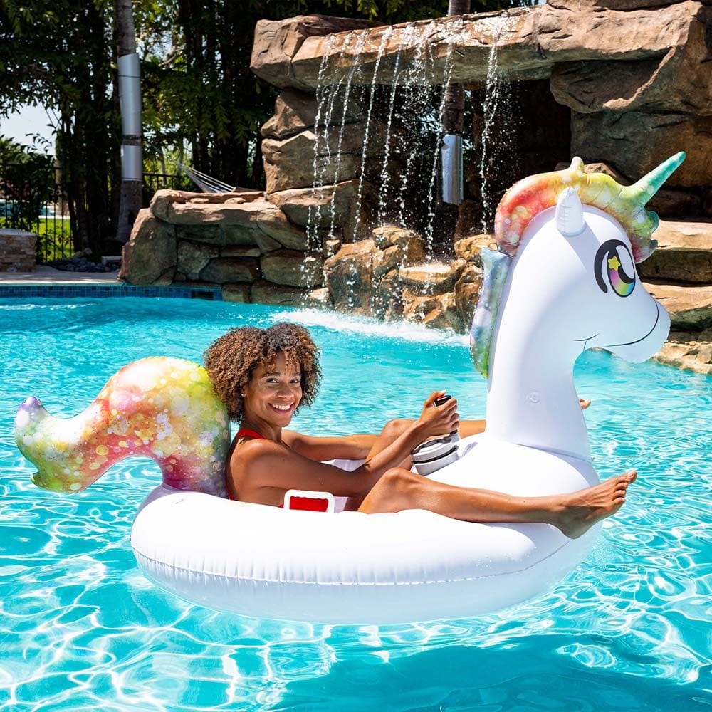 Tube Runner Motorized Unicorn Pool Float Special Edition – PoolCandy